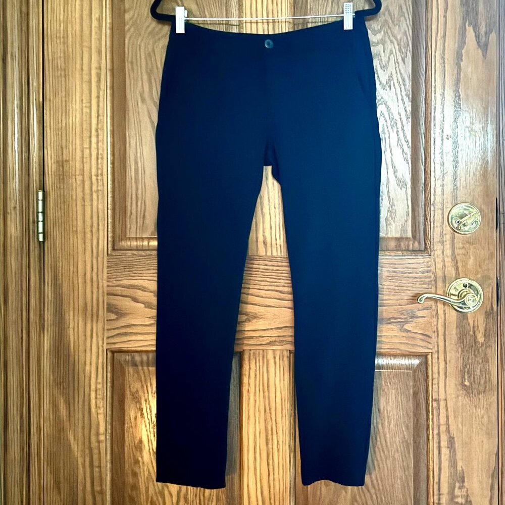 CAbi Navy Blue Vertical Front Seam Capote Trouser  -  #5073